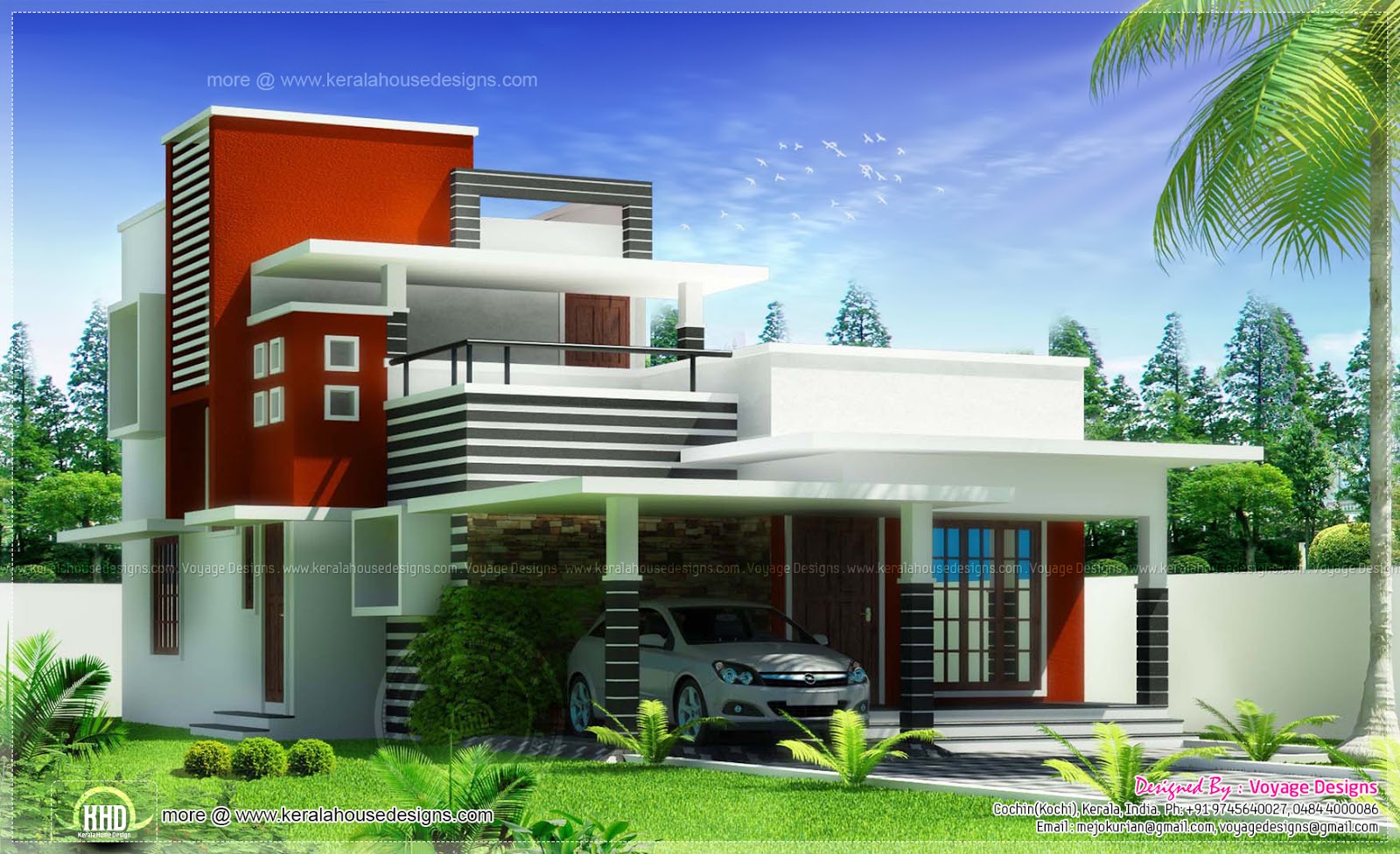 Bed room contemporary style house  Home Kerala Plans