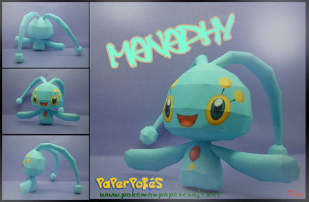 Pokemon Manaphy papercraft