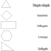 Figuras geométricas para colorir e relacionar. Atividades de matemática para crianças