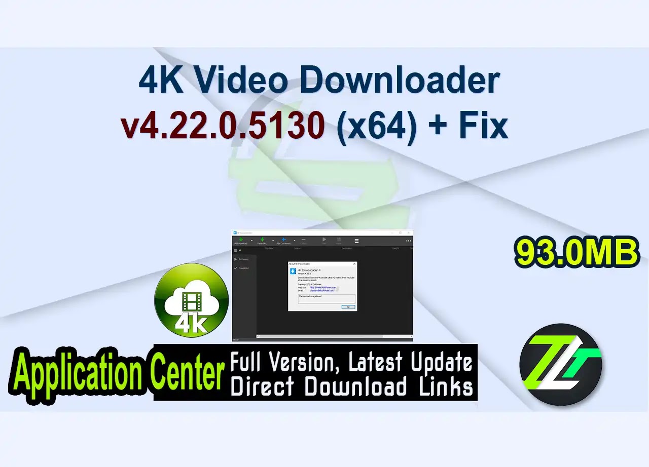 4K Video Downloader v4.22.0.5130 (x64) + Fix 
