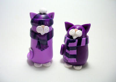 Bobble Hat and Scarf Cats