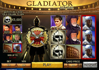 Gladiator Scratch Card