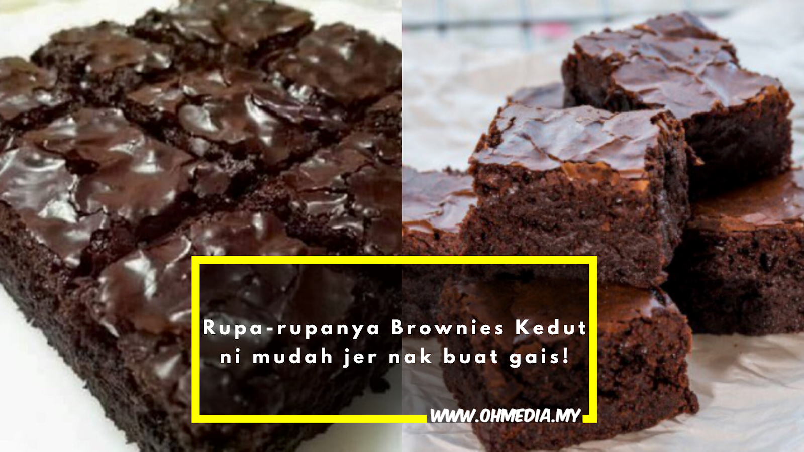 Brownies Kedut Menjadi Kesukaan Orang Ramai, Ini Resepinya 