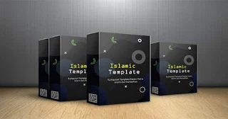 Template PowerPoint bertema Islami