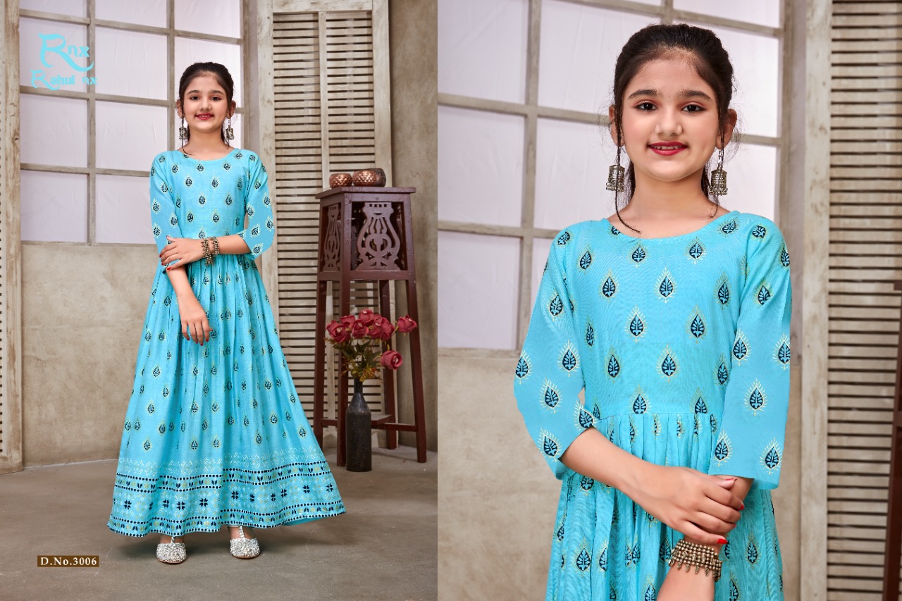 Kidswear Vol 3 Rahul Nx Girls Gown Manufacturer Wholesaler