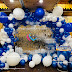 Backdrop sequin tông màu xanh