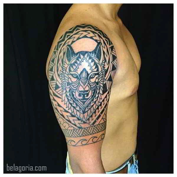 Imagen de un Tatuaje tribal para hombre