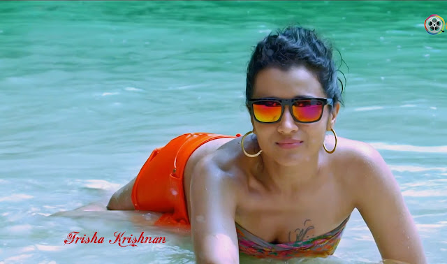 Hot Trisha Krishnan Wallpaper in Bikini