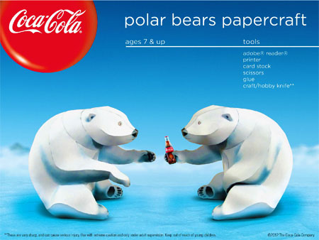 Coca-Cola Bear Papercraft