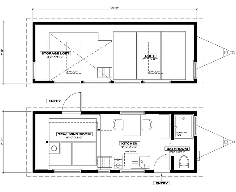  TINY  HOUSE  TOWN Tiny  Tea House  Cottage 225 Sq Ft 