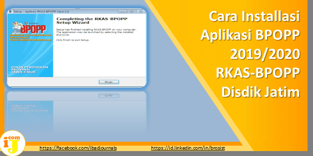 Panduan dan petunjuk penggunaan aplikasi  Cara Installasi Aplikasi BPOPP 2019/2020 RKAS-BPOPP Disdik Jatim