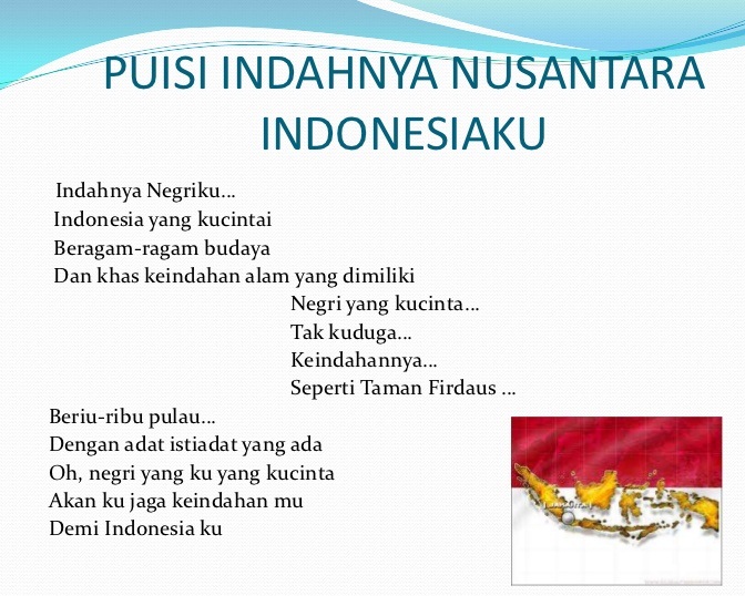 Contoh Naskah Puisi Pendek Cinta Tanah Air PUISI INDONESIA 