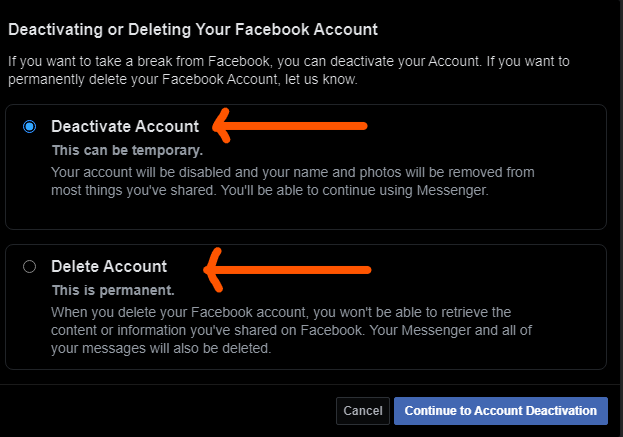 How to Delete facebook Account - Permanently delete facebook profile