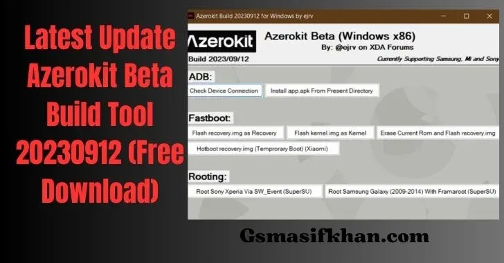 Latest Update Azerokit Beta Build Tool 20230912 (Free Download)