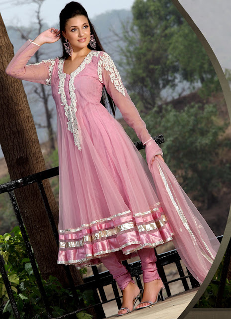 Pink Churidar Suit 