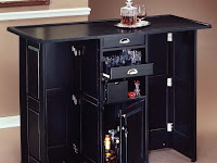 Extraordinary Swing Open Portable Home Bar Contemporary Indoor Pub