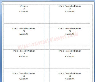 CARA MUDAH MEMBUAT LABEL KARTU UNDANGAN DENGAN MS WORD