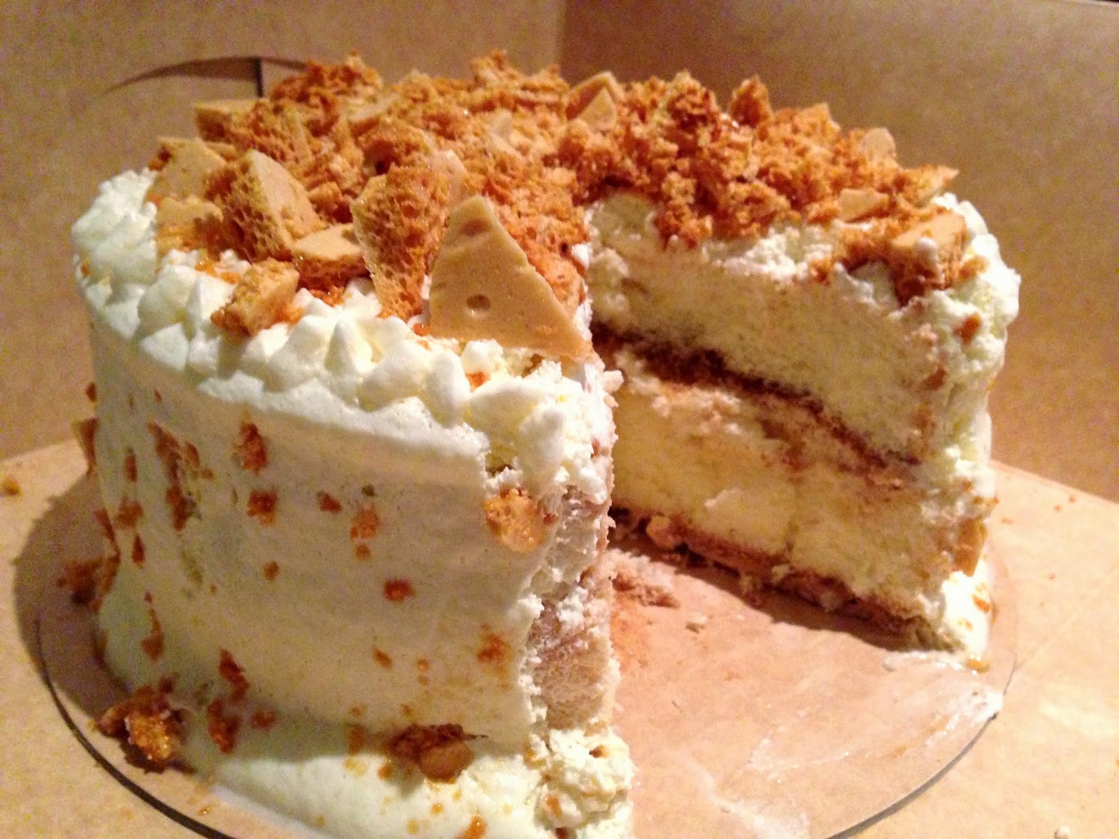 Tetadventurer Blog Honey Comb Crunch Cake Purple Oven