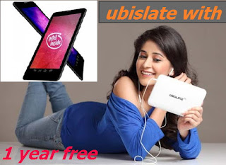 ubislate i3 tablet launch in india  price 4,444 and 1 year free internet data chalye 