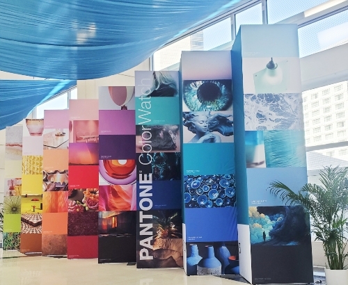 Pantone display at 2023 Inspired Home Show