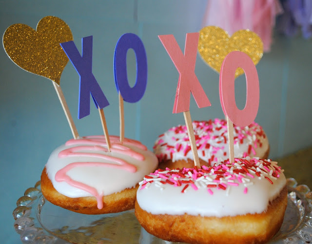 Galentine's Day brunch doughnuts 