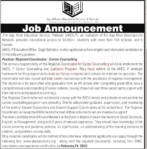 AKESP Jobs 2023 – Aga Khan Education Service Pakistan Jobs