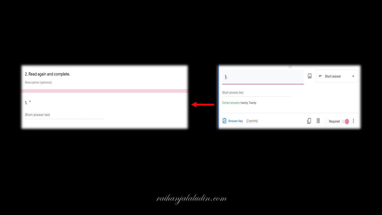 Cara Buat Template Jawapan Menggunakan Google Form Untuk Latihan Dari Buku Teks Buku Kerja Lembaran Raihan Jalaludin S Blog