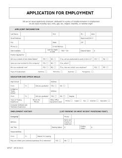 job application template 5