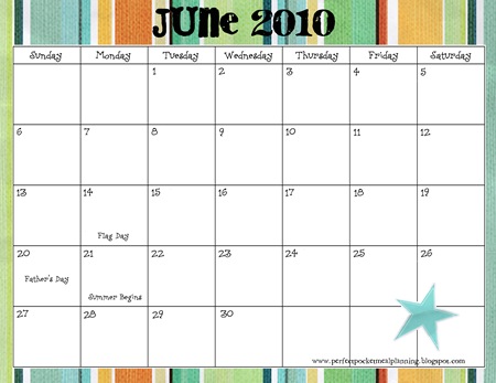 June1  Calendar 2010