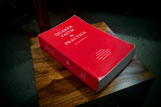 A rather tatty copy of the second edition of the 1994 "Quaker faith & practice"