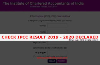 Ipcc result 2019. ipcc result 2020, ipcc nov result, caresults, icai