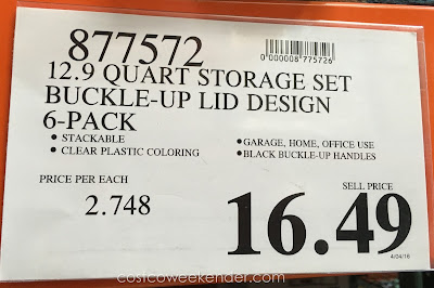 Costco 877572 - Deal for the Iris Buckle Up Storage Set at Costco