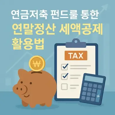 연금저축 펀드를 통한 연말정산 세액공제 활용법