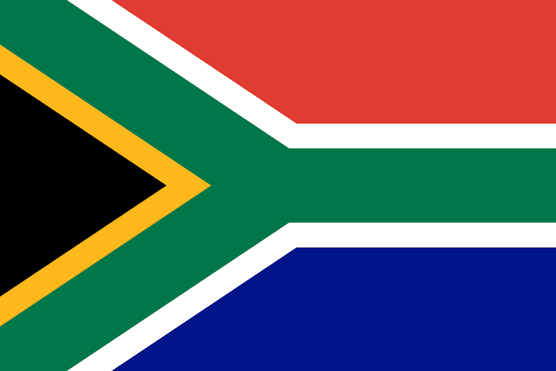 Logo Gambar Bendera Negara Afrika Selatan PNG JPG ukuran 800 px