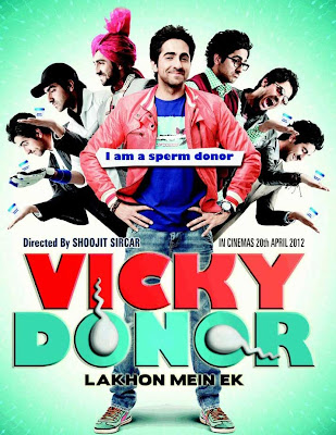 Poster Of Bollywood Movie Vicky Donor (2012) 300MB Compressed Small Size Pc Movie Free Download worldfree4u.com