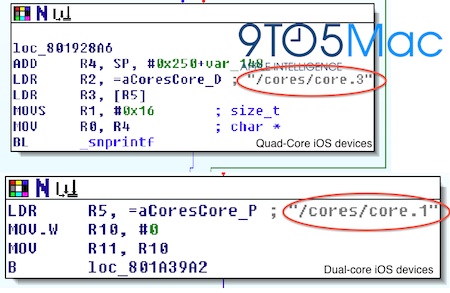 Apple A6: a reference to a quad-core processor in iOS 5.1