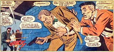 Amazing Spider-Man #52, john romita, as j jonah jameson watches, fred foswell is shot by the kingpin's goons
