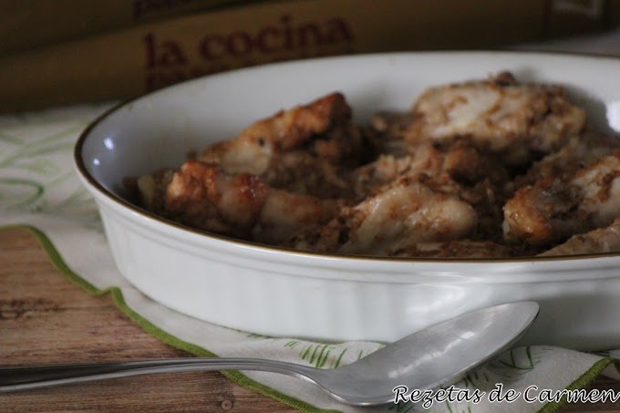 Pollo con salsa de soja y sésamo en bolsa de asar 