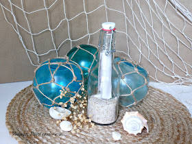Vintage, Paint and more... painted "faux" sea buoys from dollar store vases