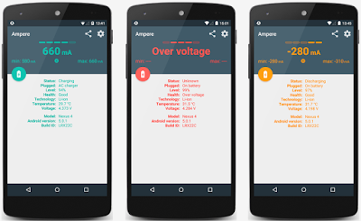 تطبيق Ampere, تطبيق Ampere للحفاظ على بطارية الهاتف, حفاظ على بطارية الهاتف, مدفوع, أندرويد 