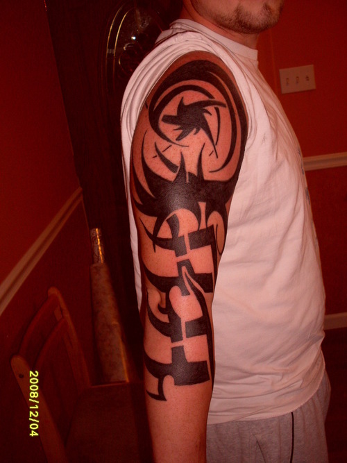 large tribal tattoos. Best Arm Tribal Tattoos