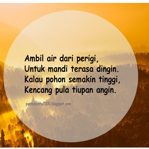 Contoh Pantun Nasehat Bersajak AB AB