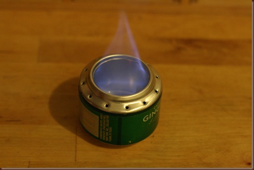 In a few seconds the stove will heat up and bloom.