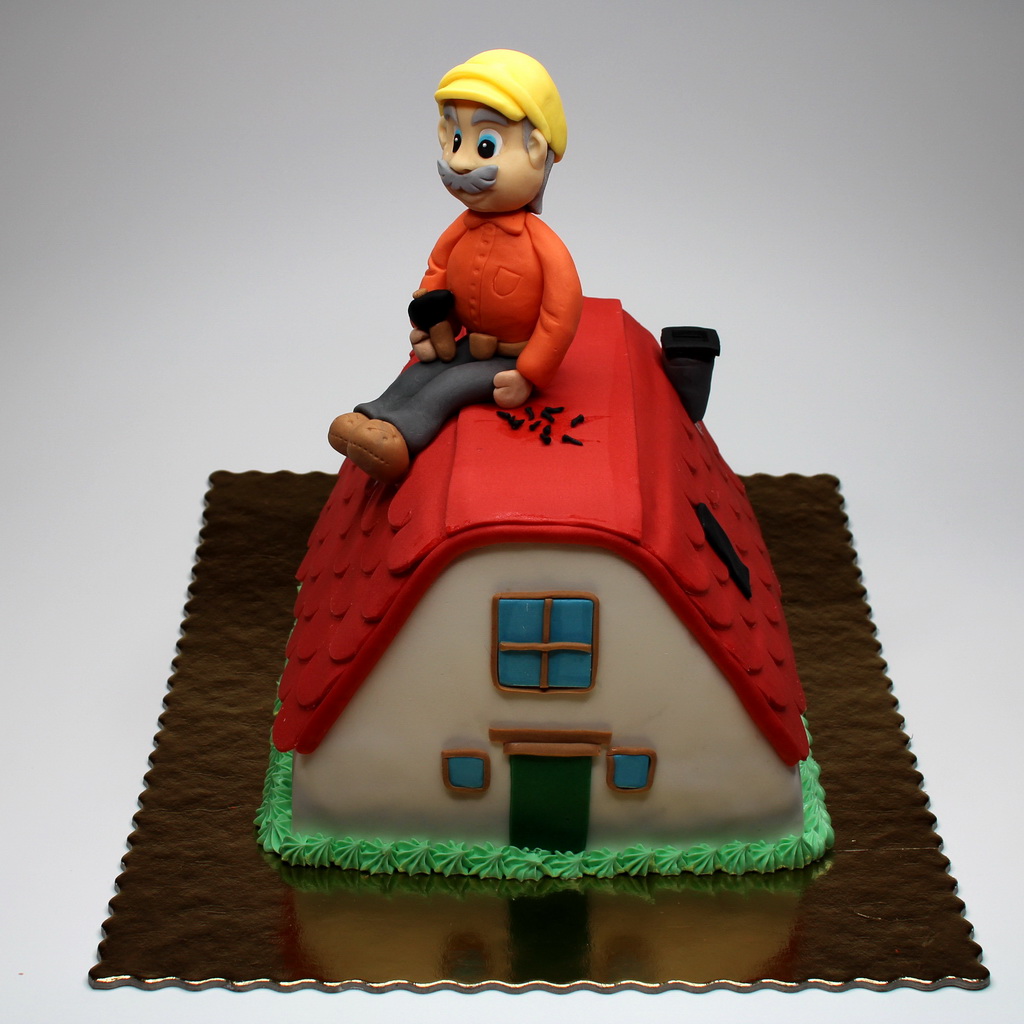 60th Birthday Cake for Roofer - London