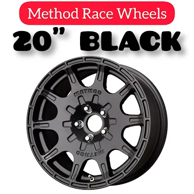 20 INCH METHOD RACE WHEELS BLACK