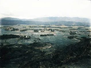 pemandangan kota tarutung dari sudut sebelum dibangunnya jalan salib kasih