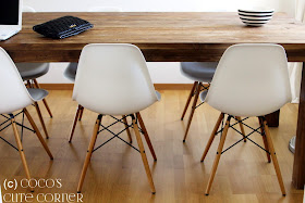 Dining Room with Teak Table and Eames Chairs