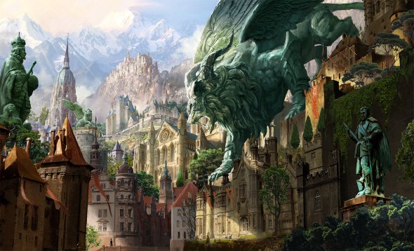 Avant Choi artstation ilustrações artes conceituais fantasia cenários paisagens