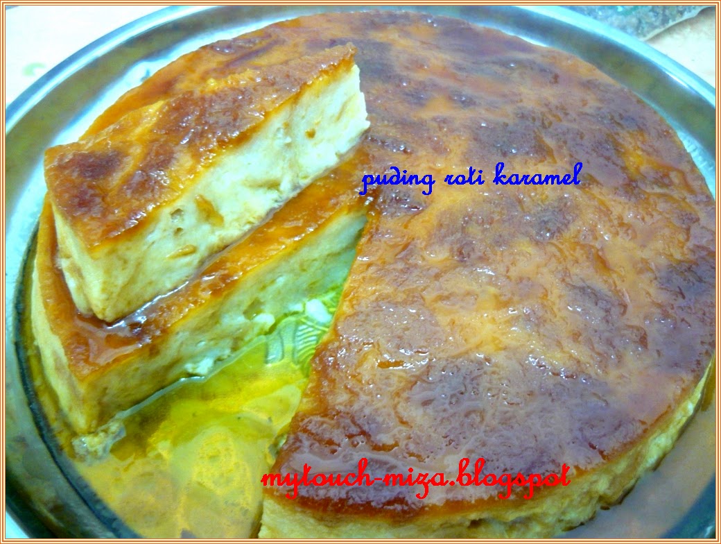 Puding roti karamel