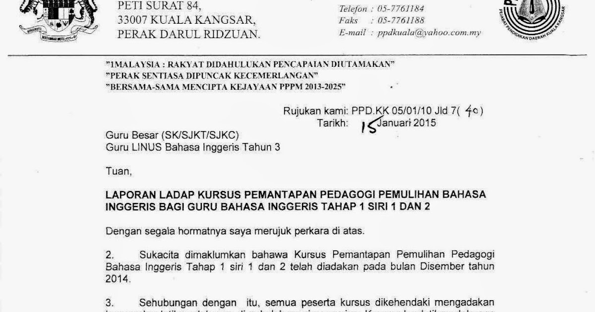 LAPORAN LADAP KURSUS PEMANTAPAN PEDAGOGI PEMULIHAN BAHASA 